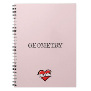 Dinah Heart Pink Notebook