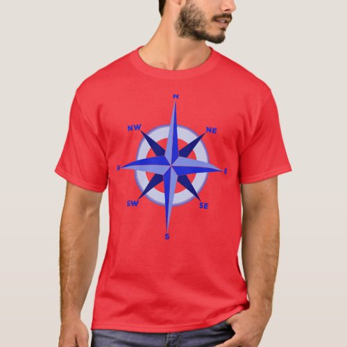 dinal Directions Compass Rose T_Shirt