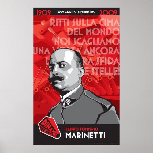 Dinamo Futurista Marinetti Sfida alle Stelle Poster