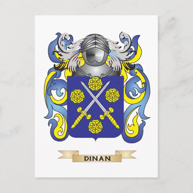 Dinan Coat of Arms Postcard (Front)