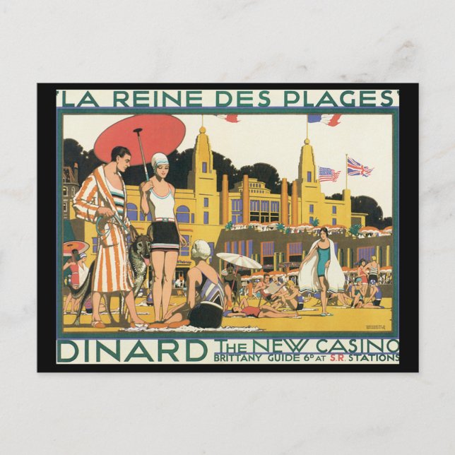 Dinard The New Casino_Vintage Travel Postcard (Front)