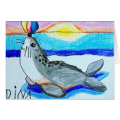 Dina's Seal Card (Front Horizontal)