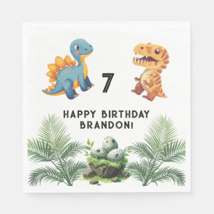 Dinasaur Kid's Birthday Party  Napkins