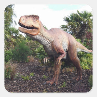 Dinasaur Square Sticker