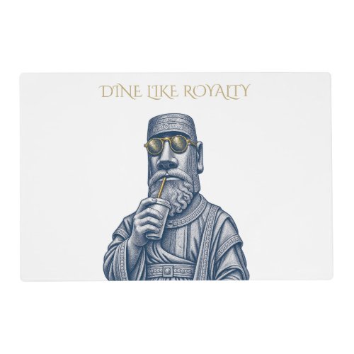 Dine Like Royalty Vintage Art Paper Placemat