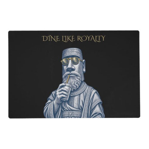Dine Like Royalty Vintage Art Paper Placemat