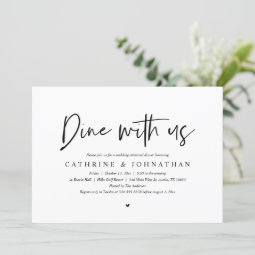 Dine with us, Wedding Rehearsal Dinner Invitation | Zazzle