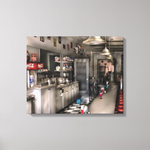 Diner _ 1950s _  The Soda Fountain Canvas Print