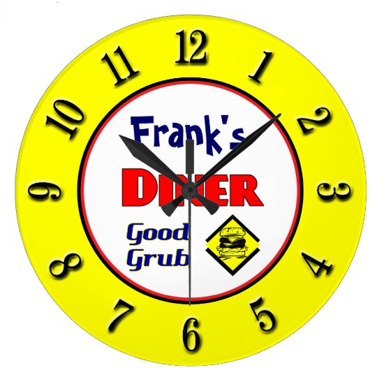 Diner Custom Retro Wall Clock