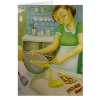 Diner - Eggs and Bacon - by Lora Shelley Cards