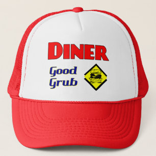 Diner Good Grub Hamburger Restaurant Art Trucker Hat