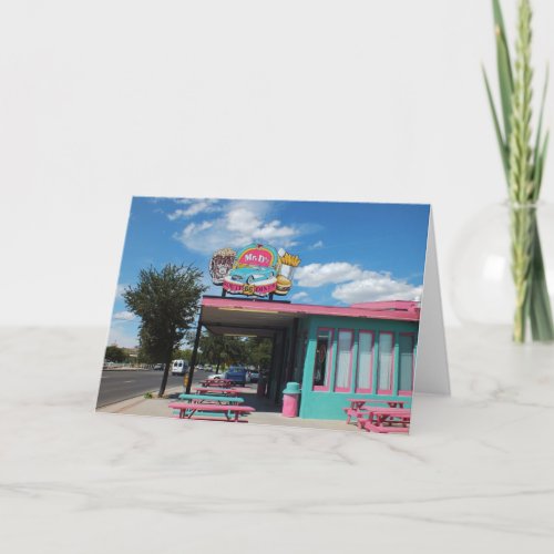 Diner on Route 66 Seligman Holiday Card