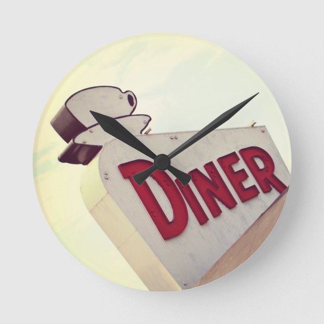 Diner Round Clock (Front)