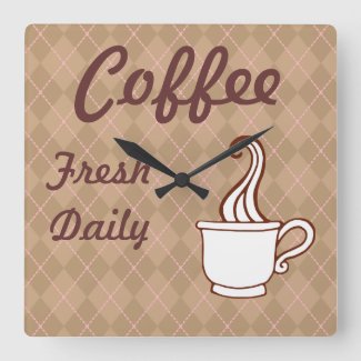 Diner Sign Coffee Wall Clock Kitchen Gift