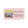 Diner Sign Create Your Own Custom Retro 50's Pink Label