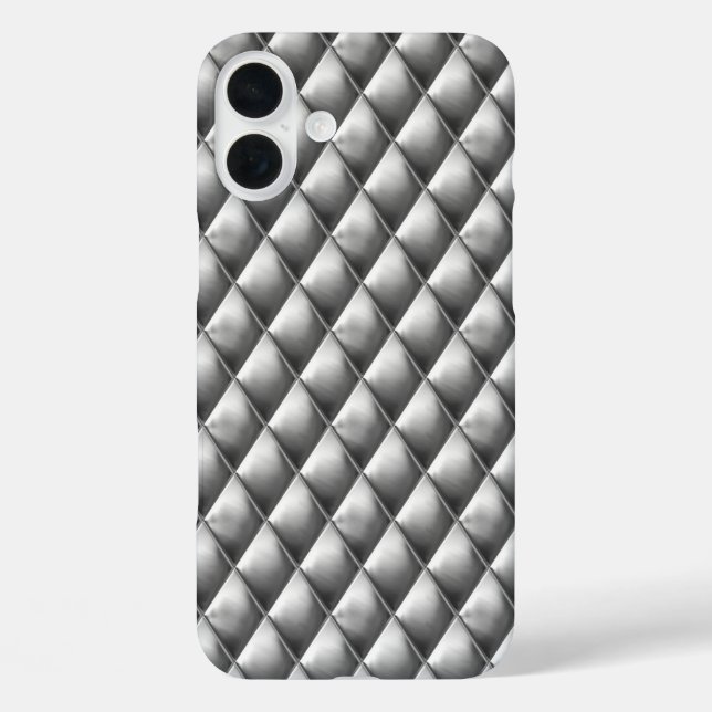 Diner Style Chrome Harlequin Pattern Case-Mate iPhone Case (Back)