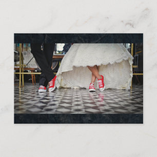 Diner style wedding couple RSVP