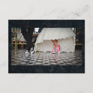 Diner style wedding couple RSVP