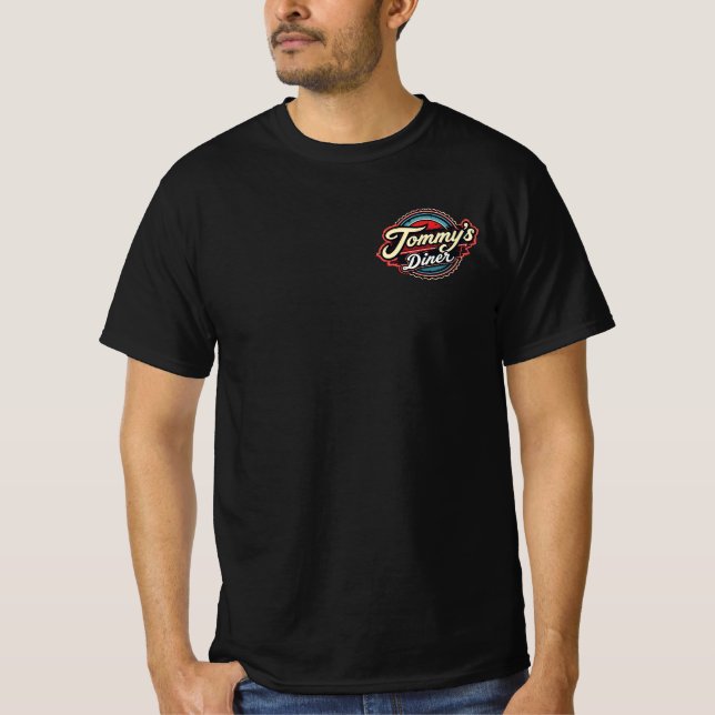 Diner Tee Black (Front)