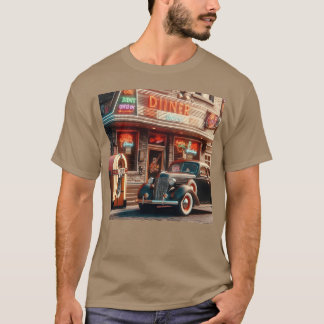 Diners jukebo and nice car friend T-Shirt
