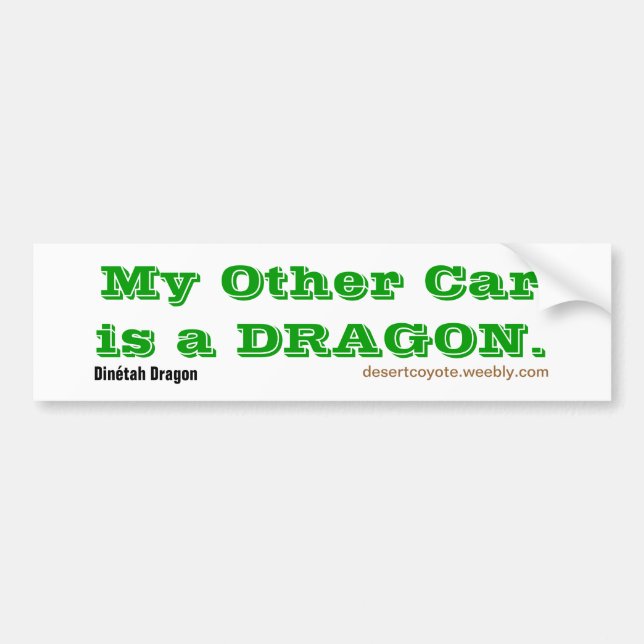 Dinétah Dragon Other Car Bumper Sticker (Front)