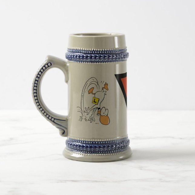 Ding Duck Aviation Cartoon Beer Stein (Left)