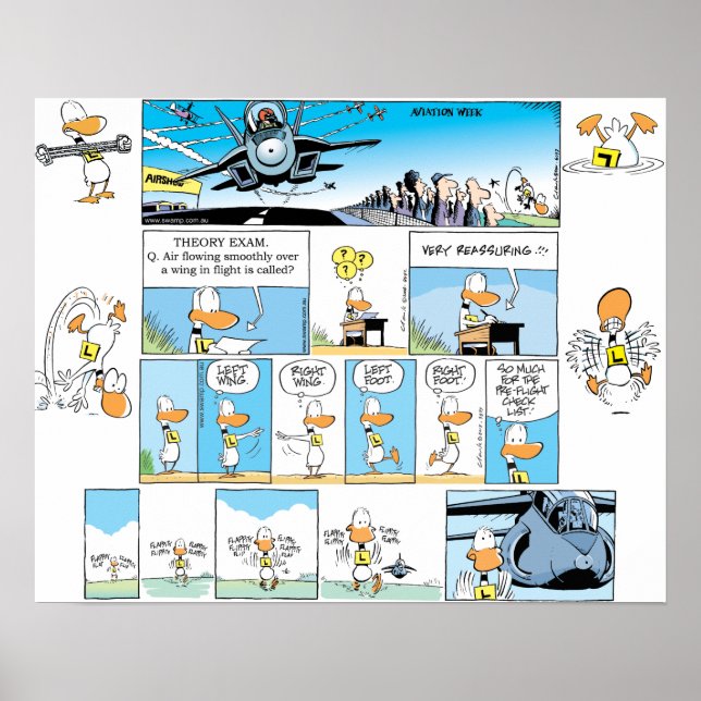 Ding Duck Aviation Comics Poster (Front)