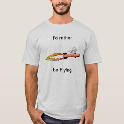 Ding Duck Funny Rocket Shirt