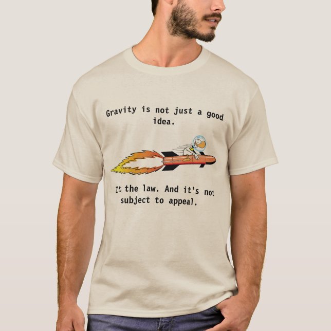 Ding Duck Rocket Cartoon T-Shirt (Front)