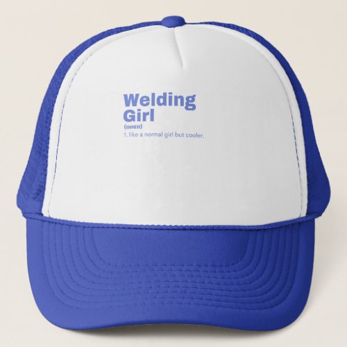 ding Girl _ Welding Trucker Hat