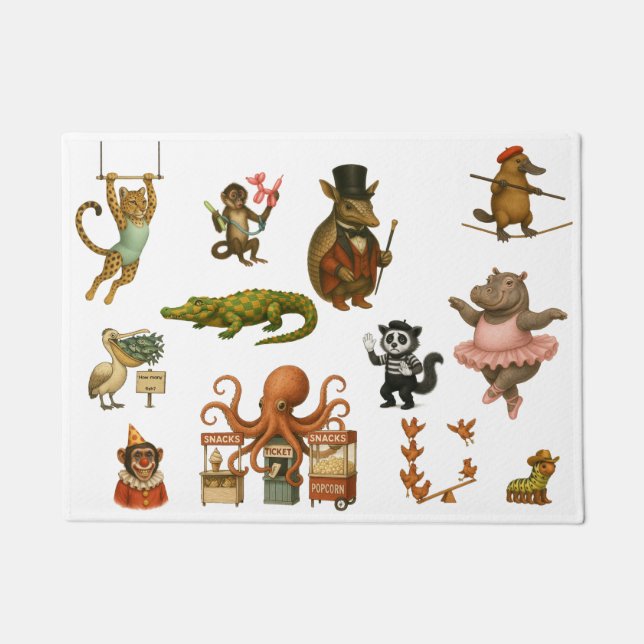 Dingaling Bros Circus acts Doormat (Front)