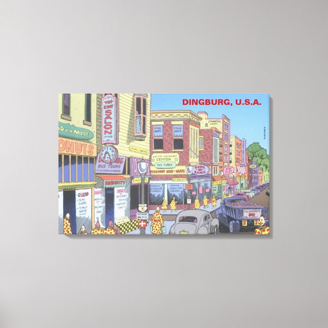 Dingburg, U.S.A. Canvas Print (Front)