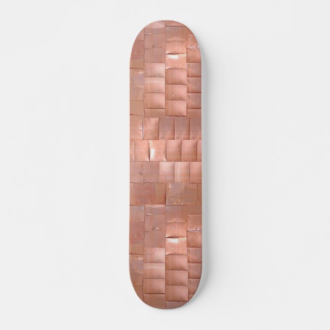 Dinged Copper Skateboard Deck (Front)