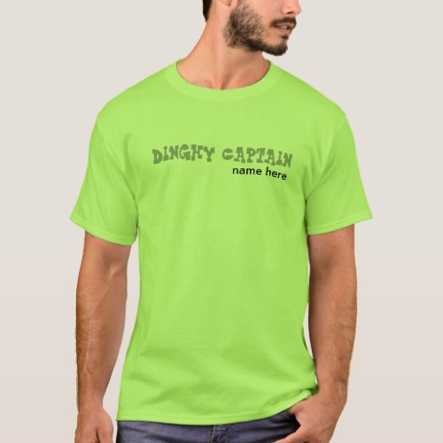 Dinghy Captain personalized with name T_Shirt