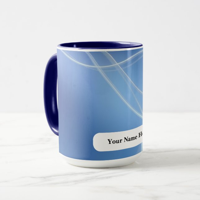 Dingin Icy Pearl Vapor Lines Mug (Front Left)