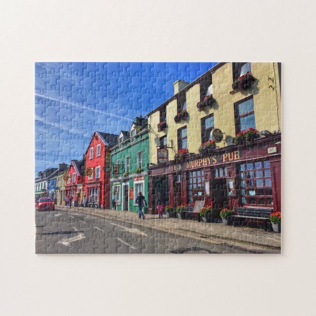 Dingle Ireland, Colorful Strand Street Puzzle (Horizontal)