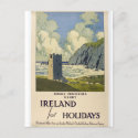 Dingle Peninsula - Ireland for holidays, vintage Irish railway travel postcard