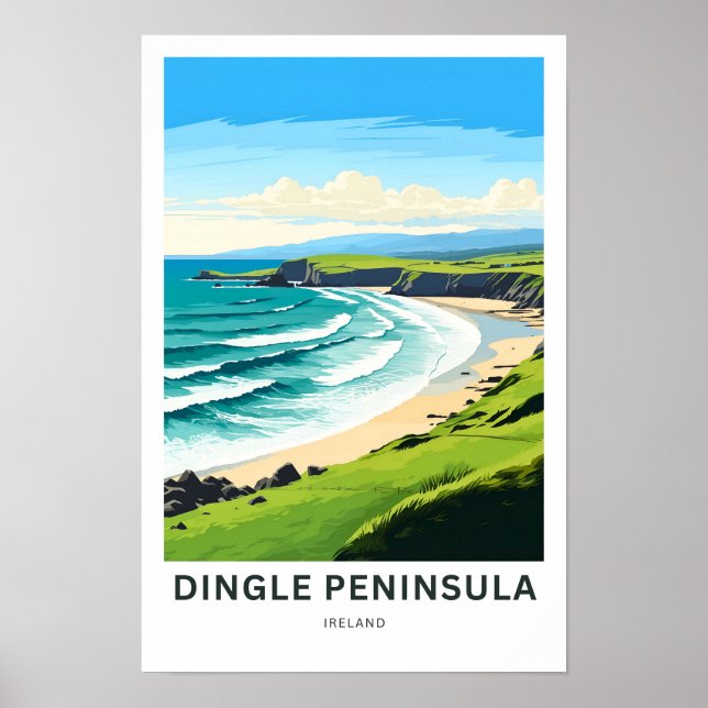 Dingle Peninsula Ireland Travel Print (Front)