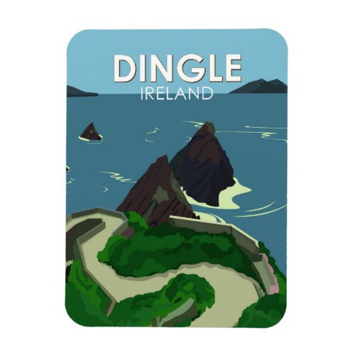 Dingle Peninsula Ireland Travel Vintage Magnet