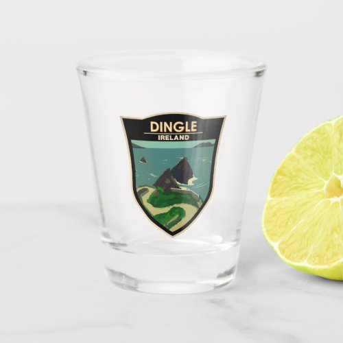 Dingle Peninsula Ireland Travel Vintage Shot Glass