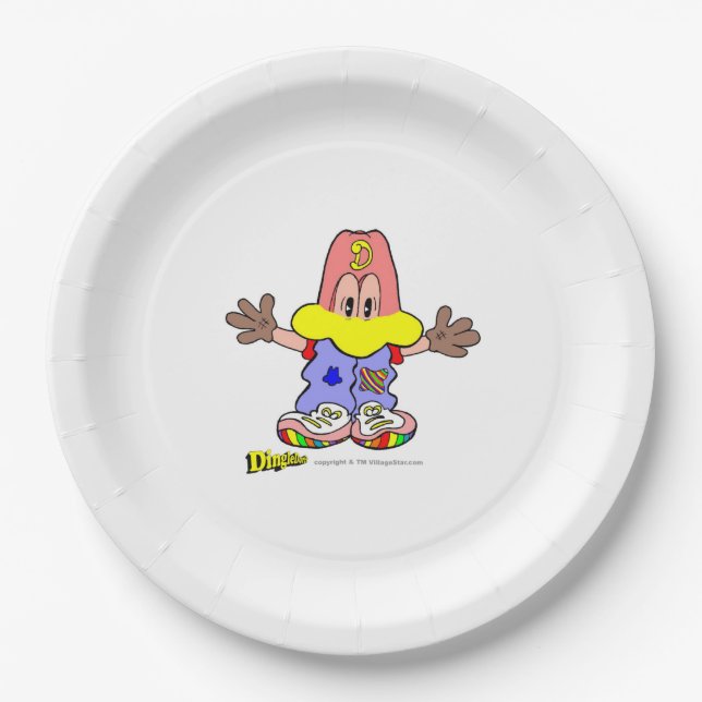 DingleDorf on Paper Plate (Front)