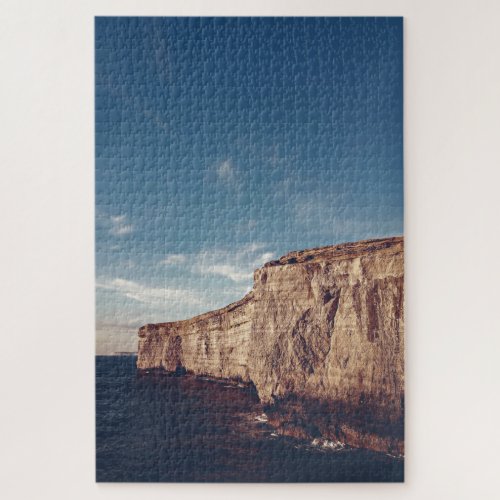 Dingli Cliffs Malta Aerial Seascape Jigsaw Puzzle