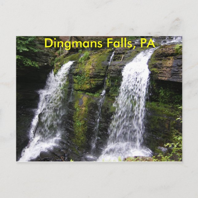 Dingmans Falls, PA Postcard (Front)