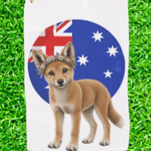 Dingo A Little Piece of Australia Golf Towel