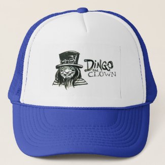 Dingo Dizmal portrait done by Kevin Reynolds. Trucker Hat