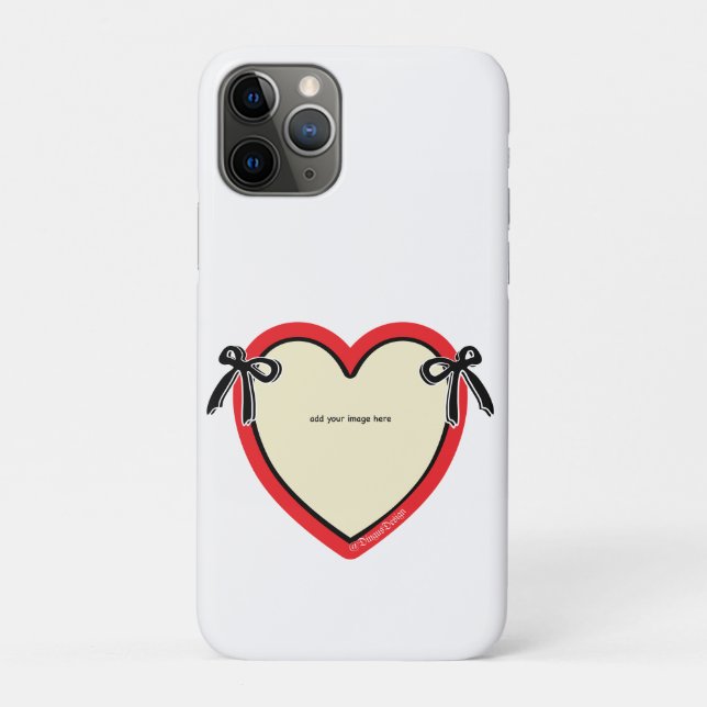 Dingus Bows & Heart Personalized Tote Bag Case-Mate iPhone Case (Back)