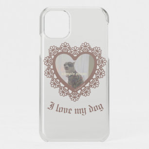 Dingus Heart Lace Frame Spiral Photo Notebook iPhone 11 Case