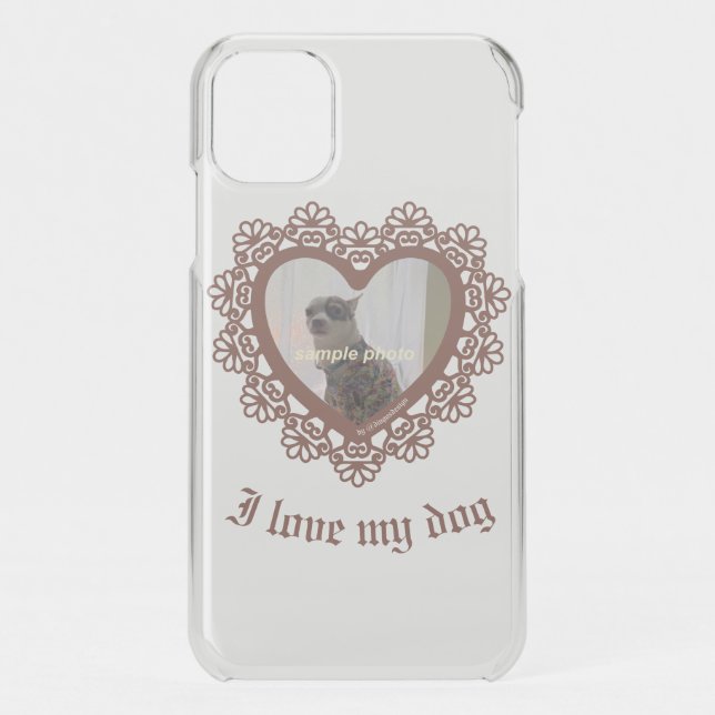 Dingus Heart Lace Frame Spiral Photo Notebook Uncommon iPhone Case (Back)
