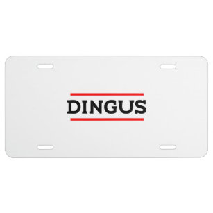 Dingus License Plate