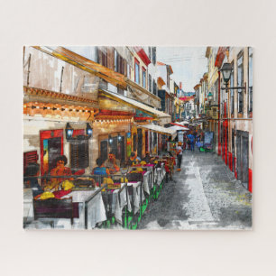 Dining in Madeira , Portugal Jigsaw Puzzle